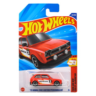 JFN84 ホットウィール ベーシックカー '73 ホンダ シビック カスタム