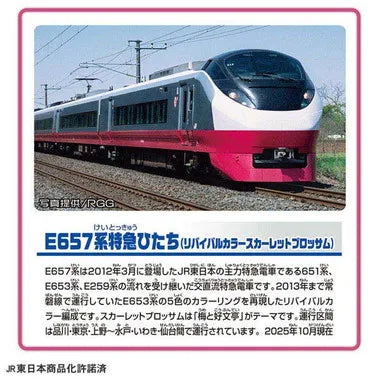 S-19 E657系特急ひたち(リバイバルカラースカーレットブロッサム)