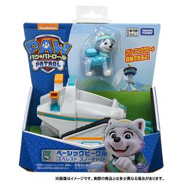パウ・パトロール ベーシックビークル(フィギュア付き) エベレスト スノーキャット