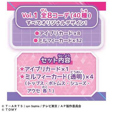 ひみつのアイプリミルフィーカードR vol.1