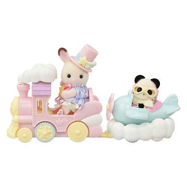 コ-79 ゆうえんちのりものセット -汽車・ひこうき-