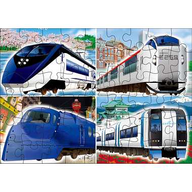 JP-45 くもんのジグソーパズルSTEP4 都市を走る電車