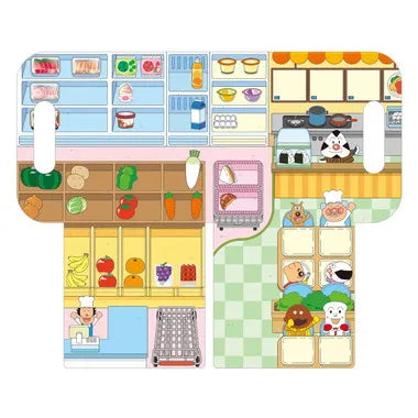 アンパンマン はってはがしてまたはれる!ピタッとボード たべもの