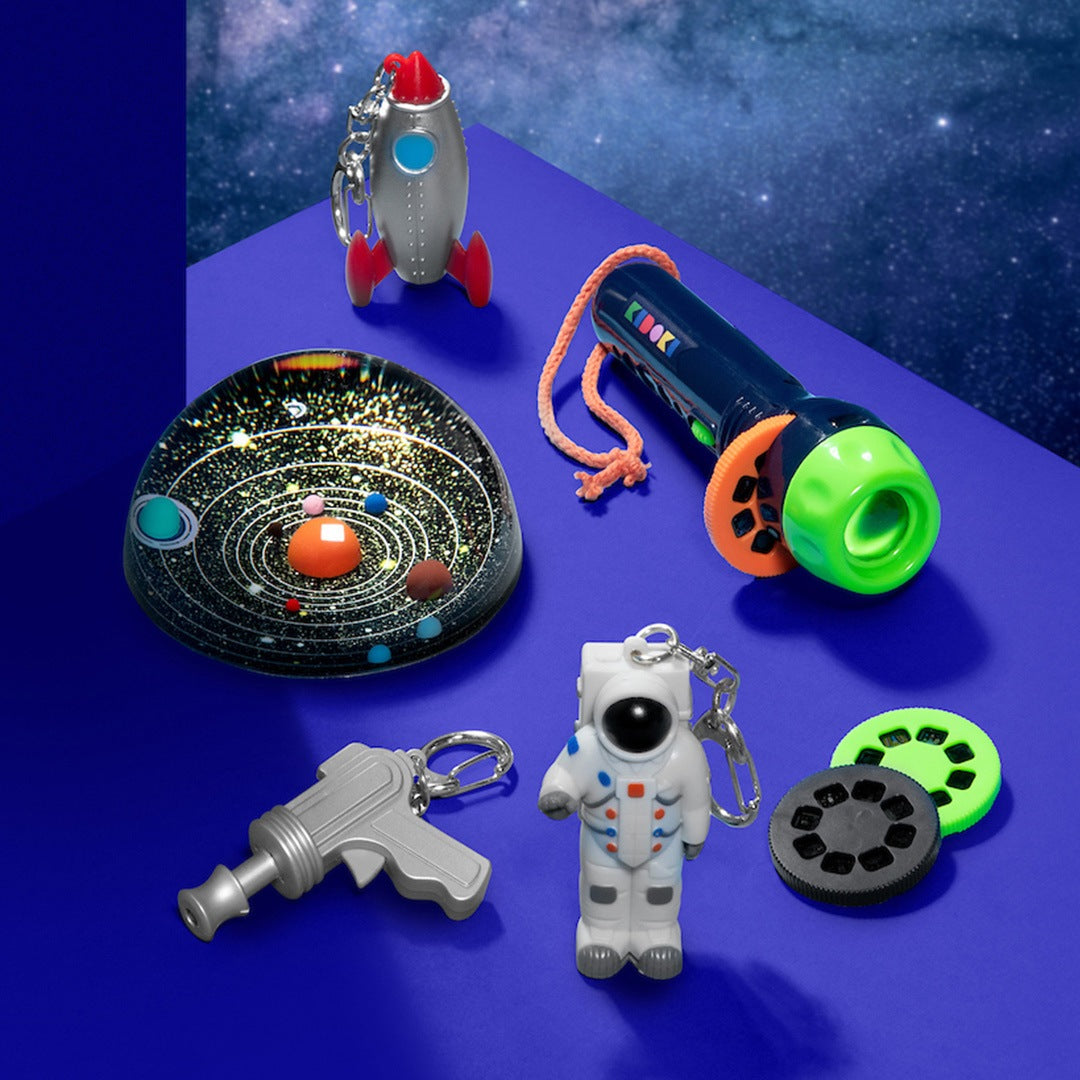ノイジーキーライト スペースガン(光と音のキーリング)