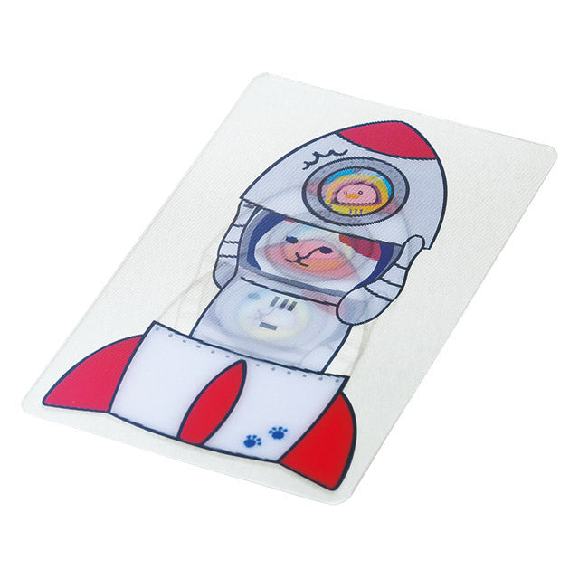 【NYASAグッズ】動かすと絵柄が変わる!クリアカード ロケットかくれんぼNYASA