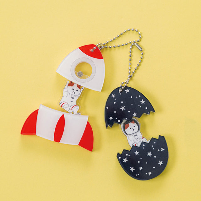 【NYASAグッズ】パカッ!とアクキー ロケットNYASA