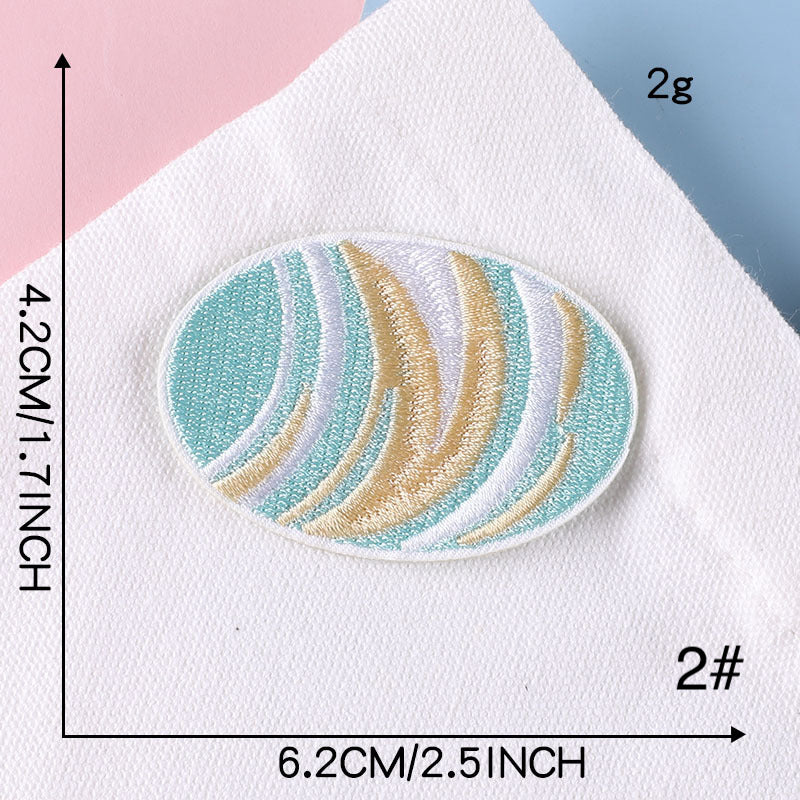 【13種】惑星 UFO ロケット 宇宙 刺繍ワッペン アイロンワッペン アップリケ アイロン接着 ハンドメイド