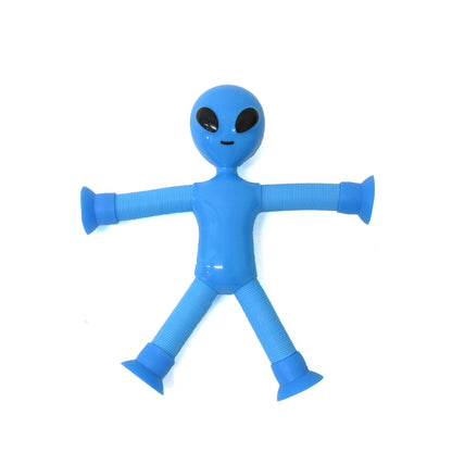 ＜おもしろバラエティ玩具＞ワレワレハのびるんだ～宇宙人　4色アソート　No.206-107