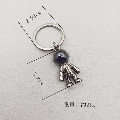 3色 金属 宇宙飛行士キーホルダー 宇宙 コズミックキーホルダー　宇宙雑貨 バッグチャーム