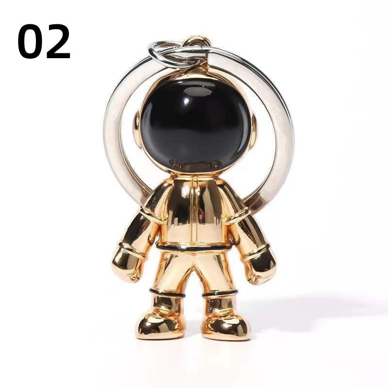 3色 金属 宇宙飛行士キーホルダー 宇宙 コズミックキーホルダー　宇宙雑貨 バッグチャーム