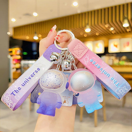 3色 宇宙飛行士キーホルダー  コズミックキーホルダー　宇宙雑貨 バッグチャーム