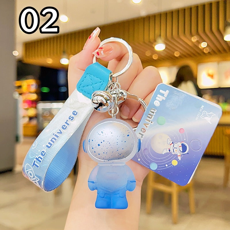 3色 宇宙飛行士キーホルダー  コズミックキーホルダー　宇宙雑貨 バッグチャーム