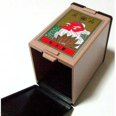 花札　丸福天狗（黒）