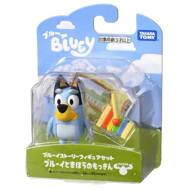 ブルーイ　ブルーイストーリーフィギュアセット　ブルーイとまほうのもっきん