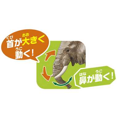 アニア　ＡＳ－０２　アフリカゾウ（オレンジ付き）