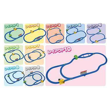 １０のレイアウトがつくれる！ベーシックレールセット