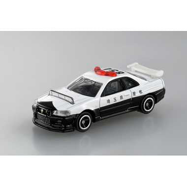 No.1 日産 スカイライン ＧＴ－Ｒ（ＢＮＲ３４） パトロールカー 箱