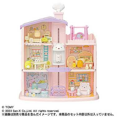 くっつきすみっコ　まわそうしろくまエレベーター ３階だてのすみっコハウス
