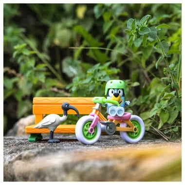 ブルーイ　ブルーイフィギュアセット　ブルーイとじてんしゃ