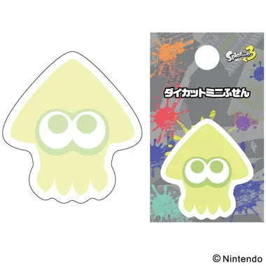 ダイカットミニふせん ①イカ　スプラトゥーン3