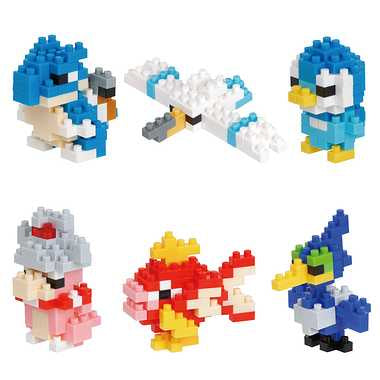 NBMC_16 ナノブロック　ミニナノ ポケットモンスター みずタイプ（単品）