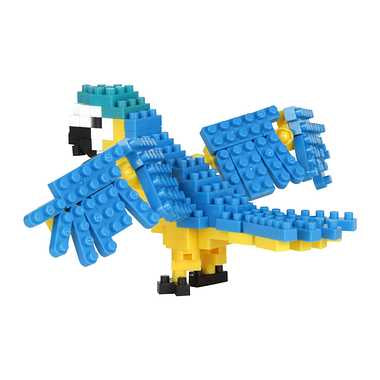 NBC_343 ナノブロック　ルリコンゴウインコ