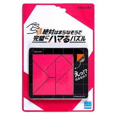 KR-02 このピース絶対はまらなそうで完璧にハマるパズル　スクエア