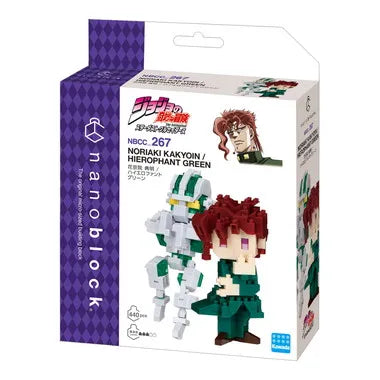 NBCC_267 ナノブロック 『ジョジョの奇妙な冒険 スターダストクルセイダース』 花京院 典明 / ハイエロファントグリーン