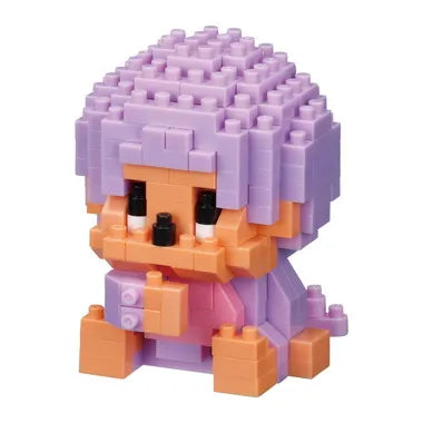 NBCC_287 ナノブロック 「モンチッチ」 モンチッチくん ライトパープル