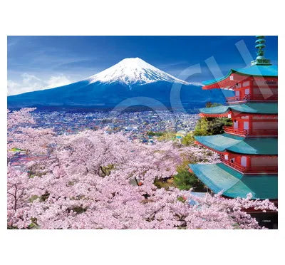 06-303s 春風富士と五重塔-山梨