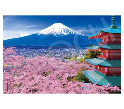11-615s 春風富士と五重塔ー山梨