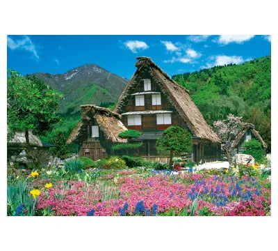 ３００Ｐ　花咲く白川郷－岐阜