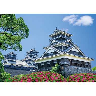 05-1078 つつじ咲く熊本城（熊本）