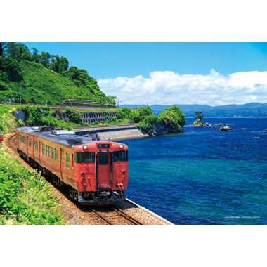01-2083 氷見線と富山湾（富山）