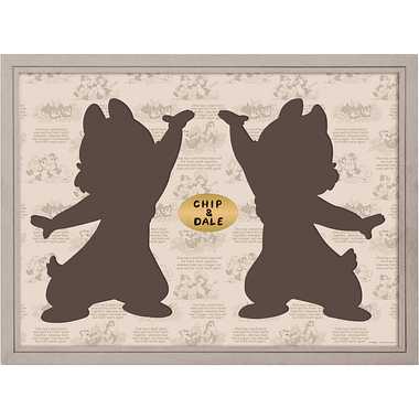 16177-0550 ジグソーパズルシルエット専用フレーム　‐チップ＆デール‐