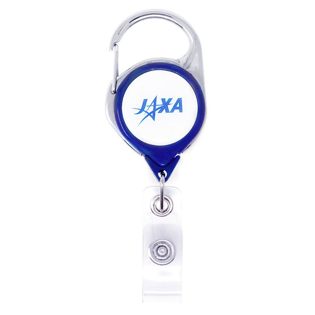 【JAXAロゴグッズ】JAXAロゴ カラビナリールクリップ