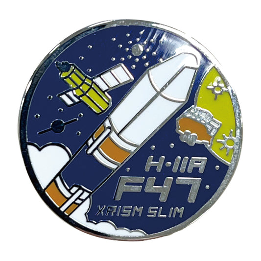 H-IIA F47 SLIM XRISM ピンバッヂ