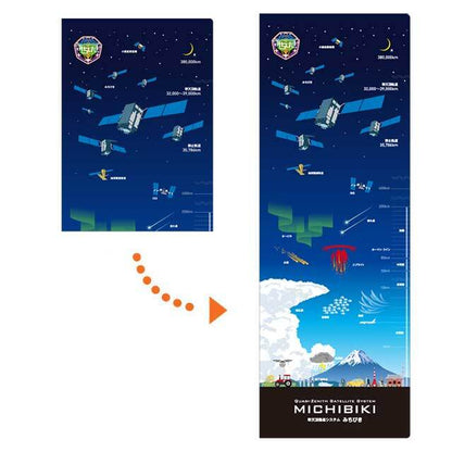 みちびき7機体制 ダブルポケットクリアファイル