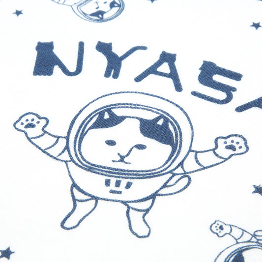 ガーゼパイルハンカチ[宇宙って楽しいなNYASA]