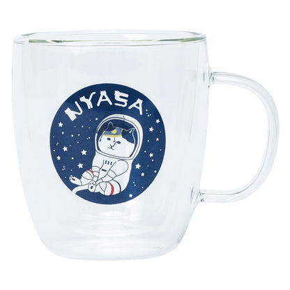 ダブルウォールガラスマグ NYASA