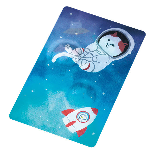 動かすと絵柄が変わる!ステッカー 宇宙遊泳NYASA