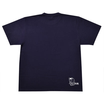 スペクトルネコTシャツ ネイビー S