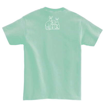 元素ならべ ネコTシャツ [アイスグリーン]