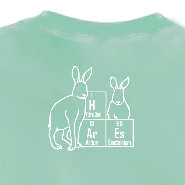 元素ならべ ネコTシャツ [アイスグリーン]