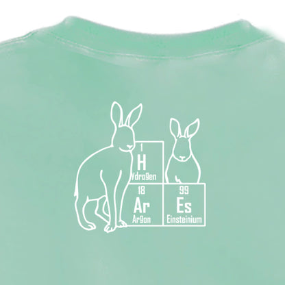 元素ならべ ネコTシャツ [アイスグリーン]