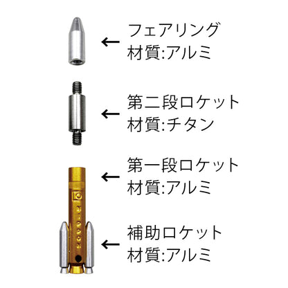 パーミルロケットキーチェーン [シルバー]