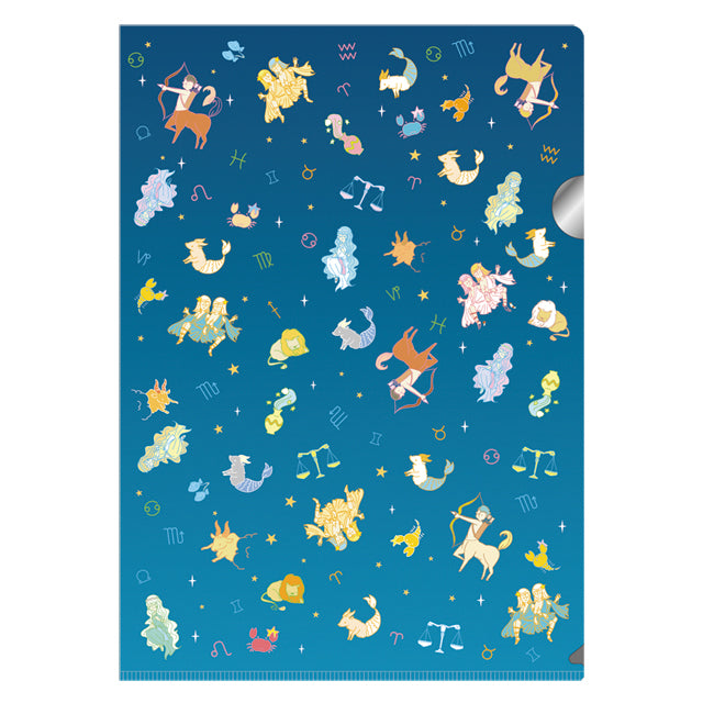 12星座メタリッククリアファイル