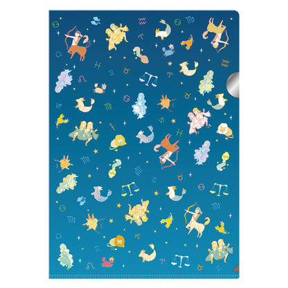 12星座メタリッククリアファイル